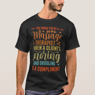 Massagetherapeut Masseur Masseuse Körperbehandlung T-Shirt