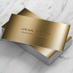 Massagetherapeut Metal Bronze Visitenkarte