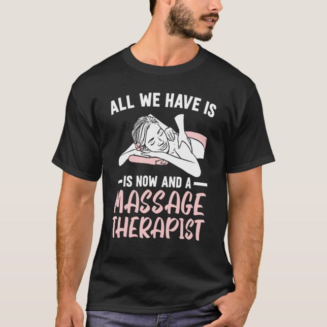 Massagetherapeut Muskeltherapie Entspannung Wellne T-Shirt (Vorderseite)