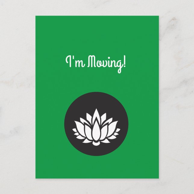 Massagetherapeut Salon Moving Postcard Postkarte (Vorderseite)