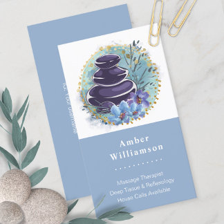 Massagetherapeut Salon Wellness-Center Stylist Zen Visitenkarte