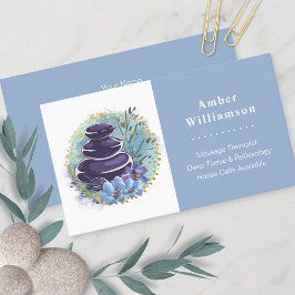 Massagetherapeut Salon Wellness-Center Stylist Zen Visitenkarte