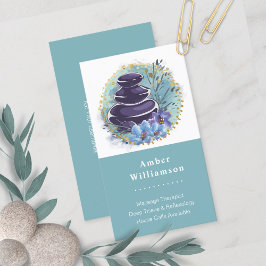 Massagetherapeut Salon Wellness-Center Stylist Zen Visitenkarte