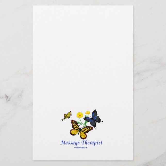 Massagetherapeut Schmetterlinge Flyer (Vorne)