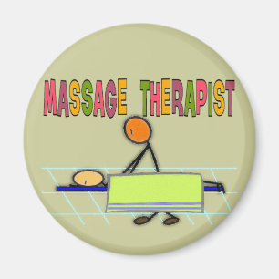 Massagetherapeut Stick People Design Geschenke Magnet