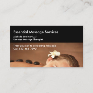 Massagetherapeut Terminkarte
