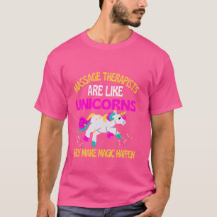 Massagetherapeut Unicorn , Magische Einhornphysik T-Shirt