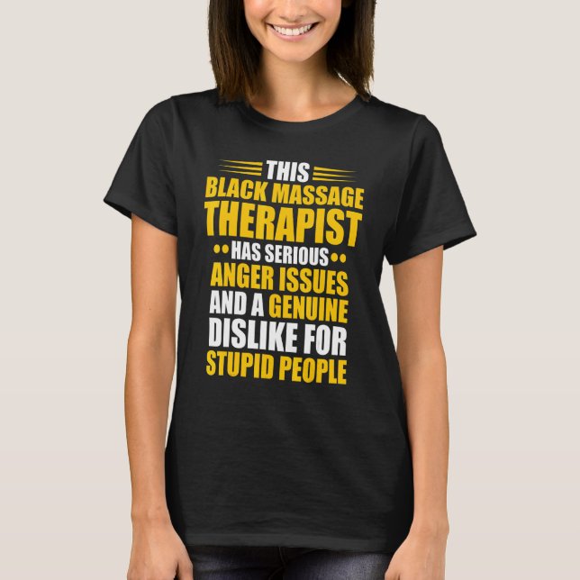 Massagetherapeut Wellness Therapie 10 T-Shirt (Vorderseite)