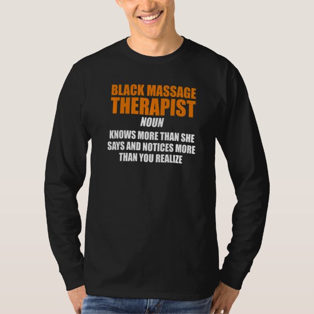 Massagetherapeut Wellness Therapie 8 T-Shirt (Vorderseite)