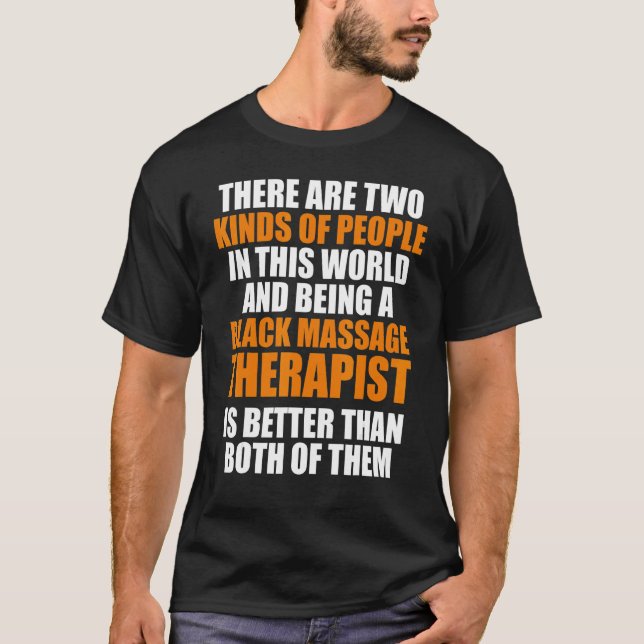 Massagetherapeut Wellness Therapie 8 T-Shirt (Vorderseite)
