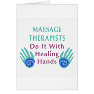 Massagetherapeuten tun es mit heilenden Händen