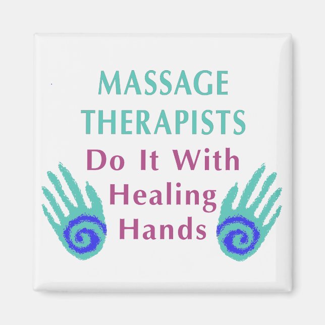 Massagetherapeuten tun es mit heilenden Händen Magnet (Vorne)
