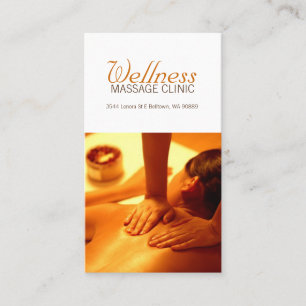 Massagetherapeutin, Klinik, Wellness-Visitenkarte Visitenkarte