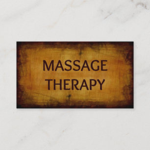 Massagetherapie Antike Bürste Visitenkarte