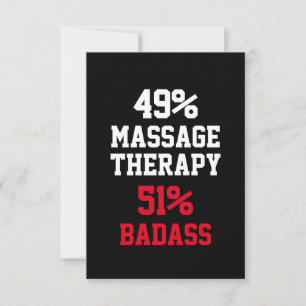 Massagetherapie Badass Card Karte