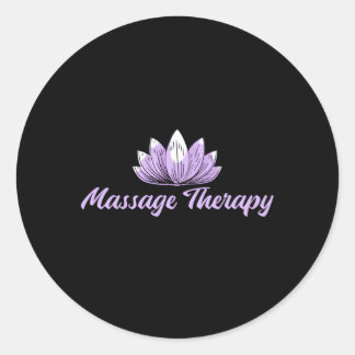 Massagetherapie Die älteste Form der medizinischen Runder Aufkleber