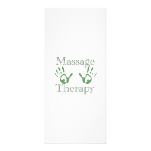 Massagetherapie-Handdrucke Werbekarte