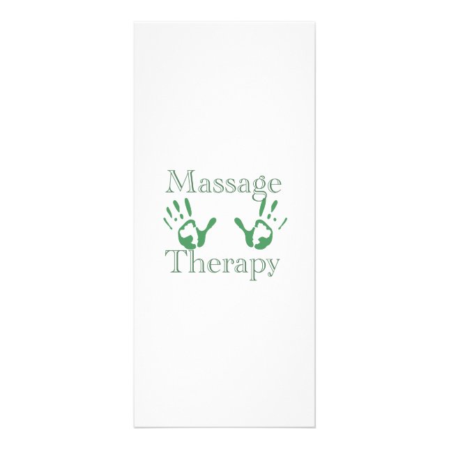 Massagetherapie-Handdrucke Werbekarte (Vorne)