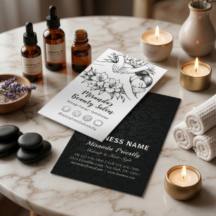 Massagetherapie Heilende Hände Energie Spa Wellnes Visitenkarte