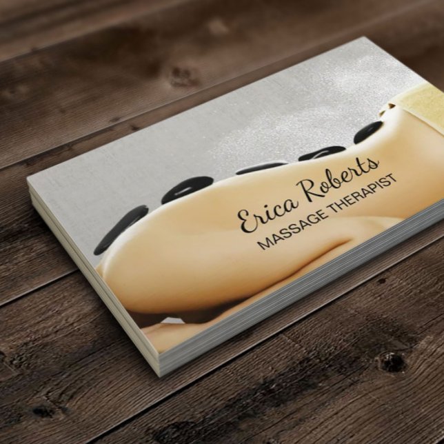 Massagetherapie Hot Stone Beauty Wellness-Center S Visitenkarte (Von Creator hochgeladen)
