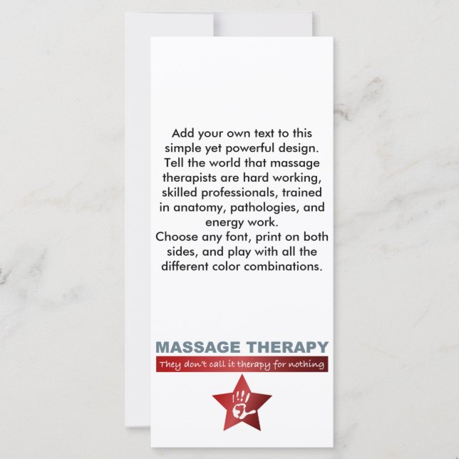 Massagetherapie in Ruby Red (Vorderseite)