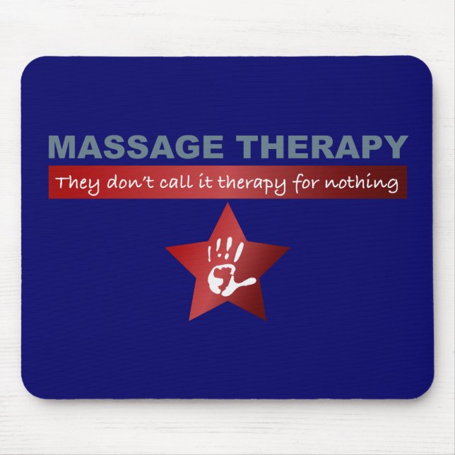 Massagetherapie in Ruby Red Mousepad (Vorne)