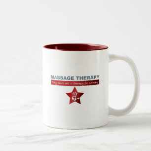 Massagetherapie in Ruby Red Zweifarbige Tasse
