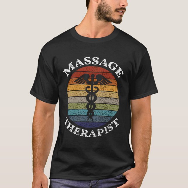 Massagetherapie - Massagetherapeut Vintag Sonnenun T-Shirt (Vorderseite)