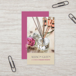 Massagetherapie Natürliches ätherisches Öl Aromath Visitenkarte