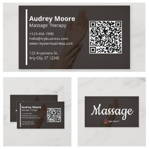 Massagetherapie Reiki Practitioner Chiropraktor Visitenkarte