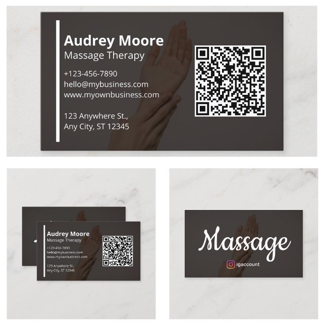 Massagetherapie Reiki Practitioner Chiropraktor Visitenkarte (Massage Therapy Reiki Practitioners Chiropractor Business Card
)