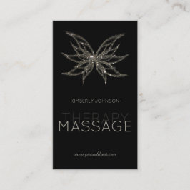 Massagetherapie Schimmende Blume Blossom-Karte Visitenkarte