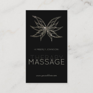 Massagetherapie Schimmende Blume Blossom-Karte Visitenkarte