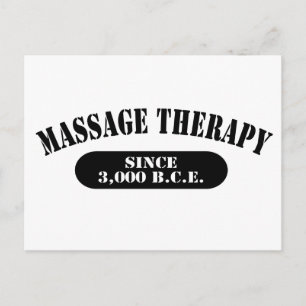 Massagetherapie seit 3.000 v.Chr. Postkarte