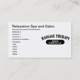 Massagetherapie seit 3.000 v.Chr. Terminkarte