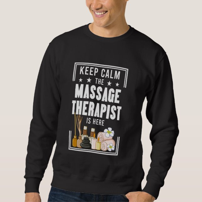 Massagetherapie Sonnige Körperbehandlung Sweatshirt (Vorderseite)