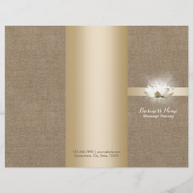 Massagetherapie Yoga Glows Lotus Buralp Tri-Falten (Vorderseite)