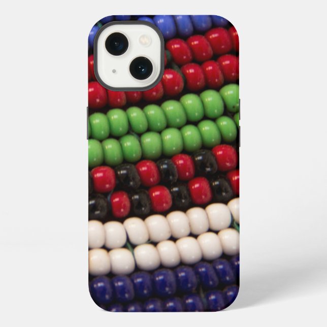 Massai Tribal Beat Pattern iPhone Hülle (Rückseite)