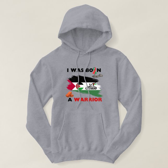 Massaker in Palästina und Gaza, die Kriegsflagge d Hoodie (Design vorne)