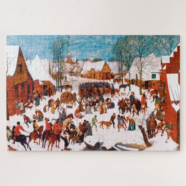 Massaker of the Innocent, Pieter Bruegel Puzzle (Horizontal)
