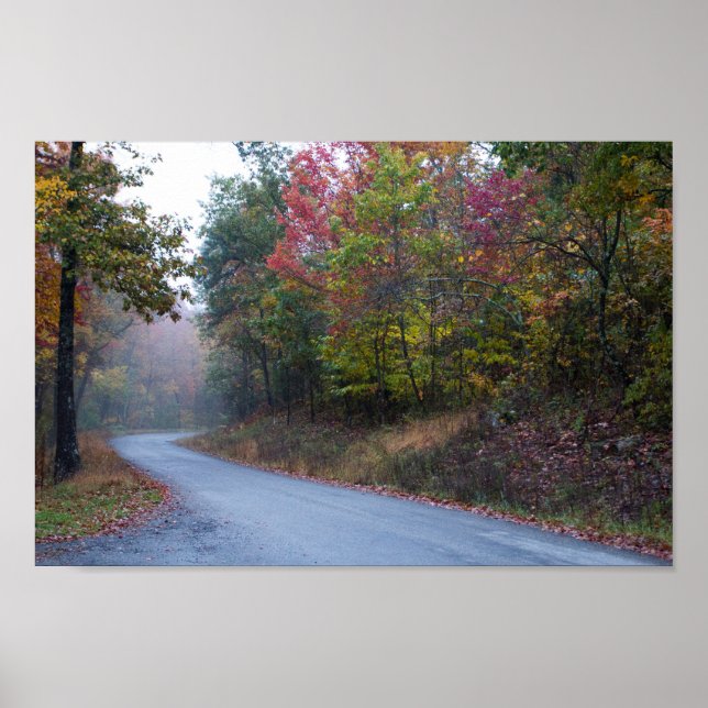 Massanutten Mountain Drive in Herbst, Virginia Poster (Vorne)