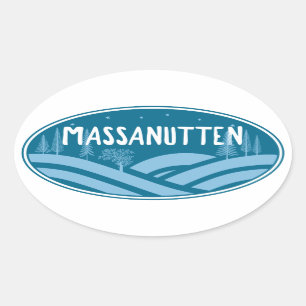 Massanutten Resort Virginia Außenbereich Ovaler Aufkleber
