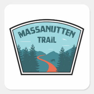 Massanutten Trail Virginia Quadratischer Aufkleber