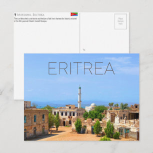 Massawa, Eritrea Reise-Postkarte Postkarte