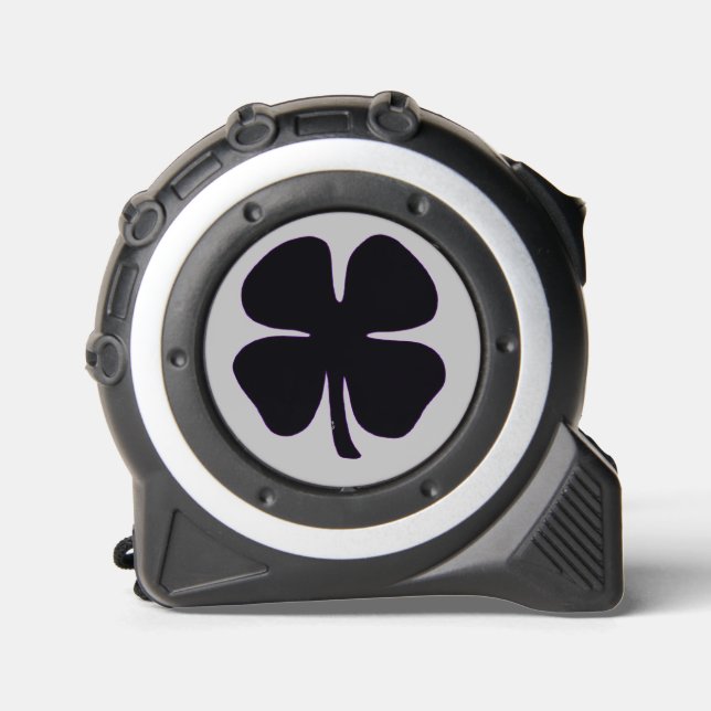 Maßband für schwarzes Kleeblatt (Vorderseite)