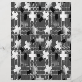 Massen B&W Im Glauben gesäte Scrapbook-Seiten Flyer