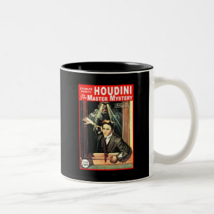 Massen-Fiktions-Art-Illustration Harrys Houdini Zweifarbige Tasse