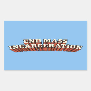 Masseninhaftierung Rechteckiger Aufkleber