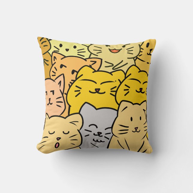 Massenkatze Kissen (Vorderseite)