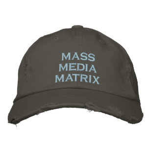 Massenmedienmatrix Bestickte Baseballkappe